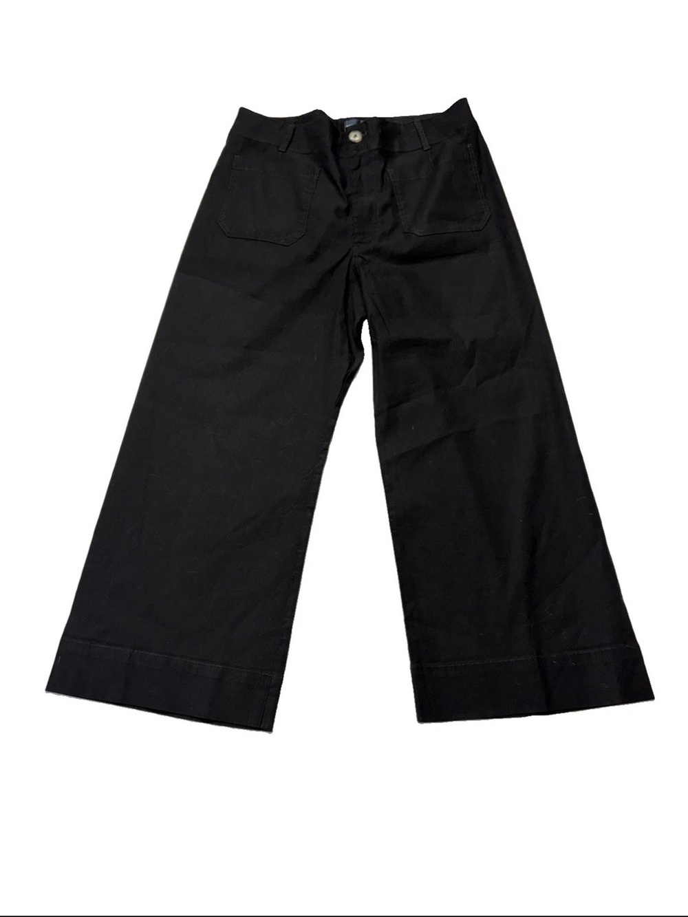 Maeve The Colette Black High-Rise Wide-Leg Pants in Magic Fabric size 34 - Picture 2 of 5